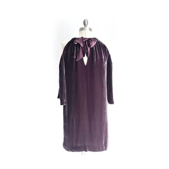 TRINA TURK EDEN DRESS IN BRANDYWINE VELVET SIZE 8 NEW WITH TAGS - Picture 5 of 7